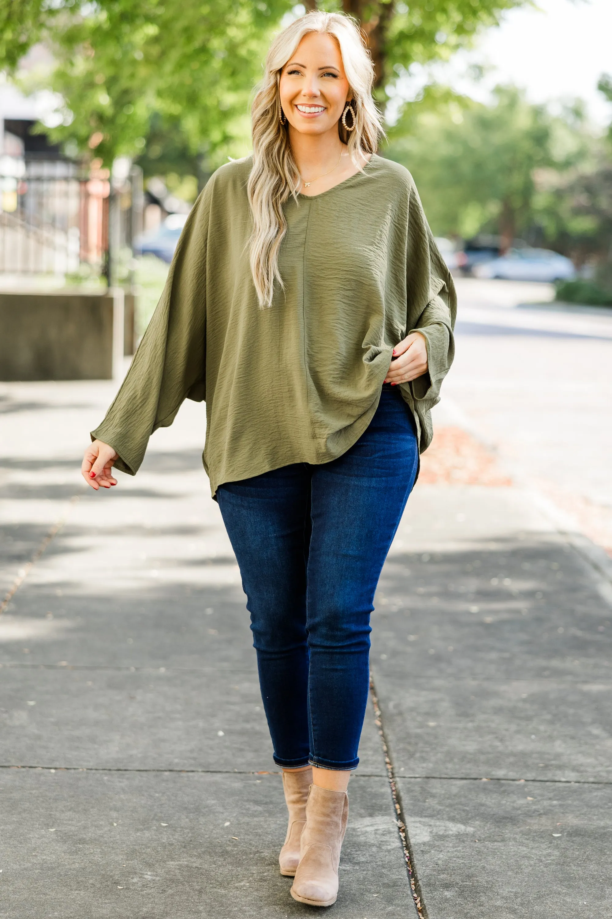 Take A Walk Top, Olive