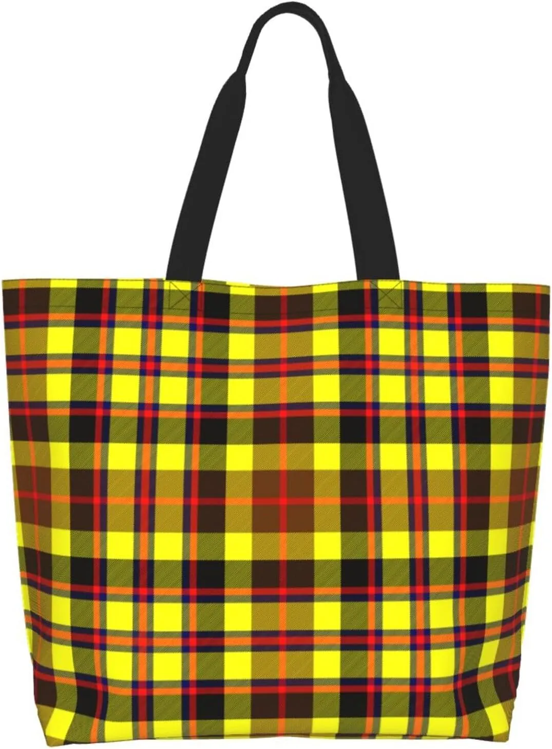 Tartan Tote Bag For Women Weekender Travel Bag Reusable Grocery Bags Large Totes Handbags