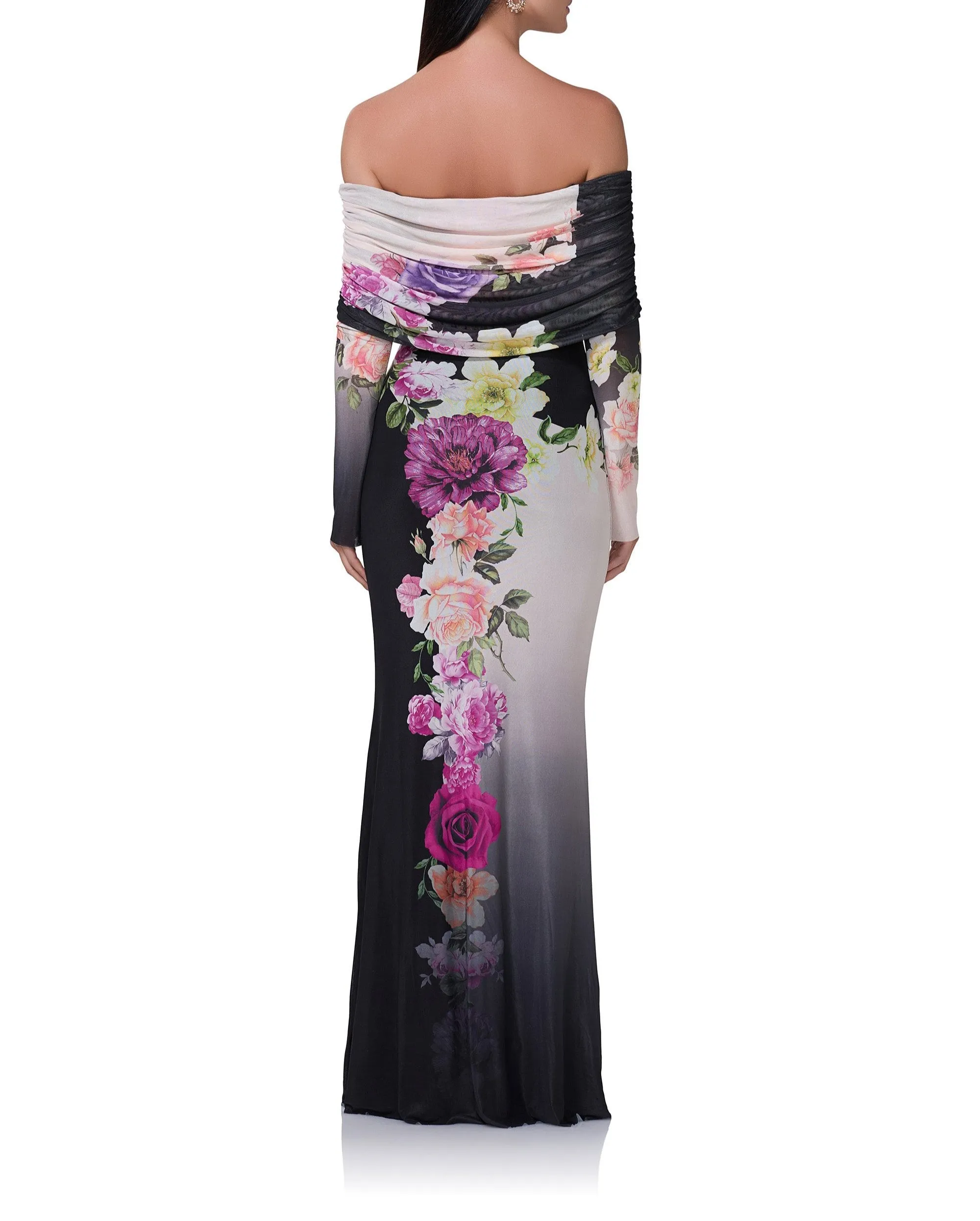 Thelma Maxi Dress - Colorblock Floral