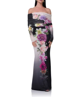 Thelma Maxi Dress - Colorblock Floral