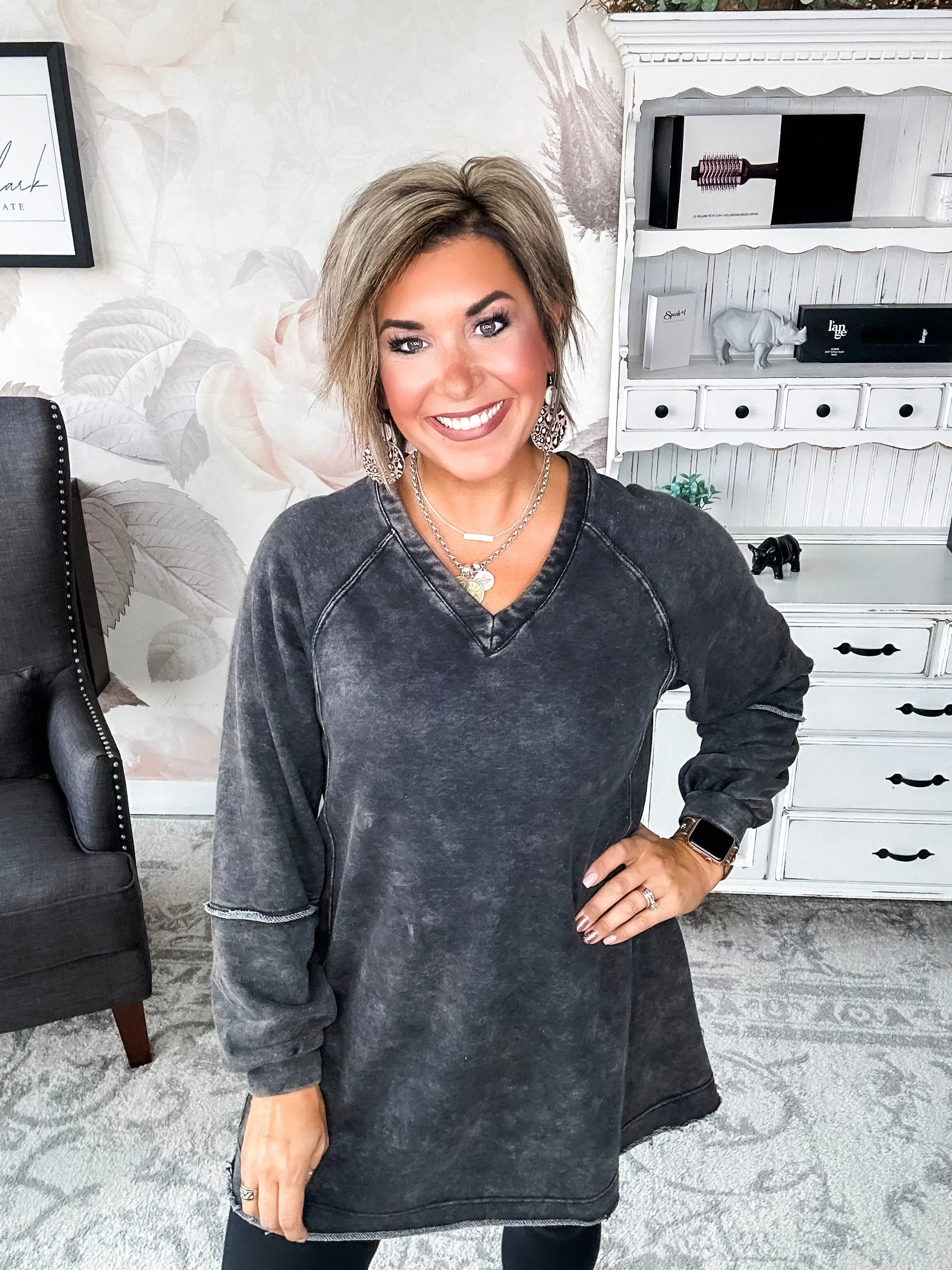 They All Made It Shift Dress - Black