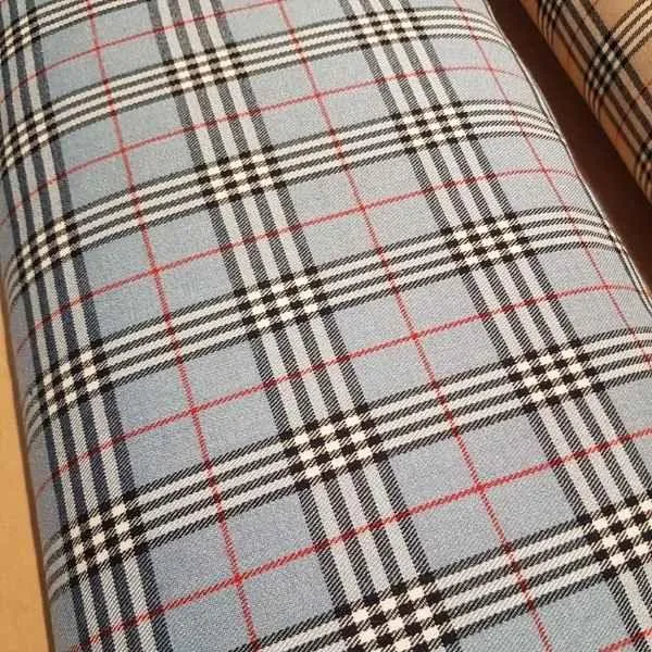 Thompson Tartan, Light Blue Modern Tartan Fabric