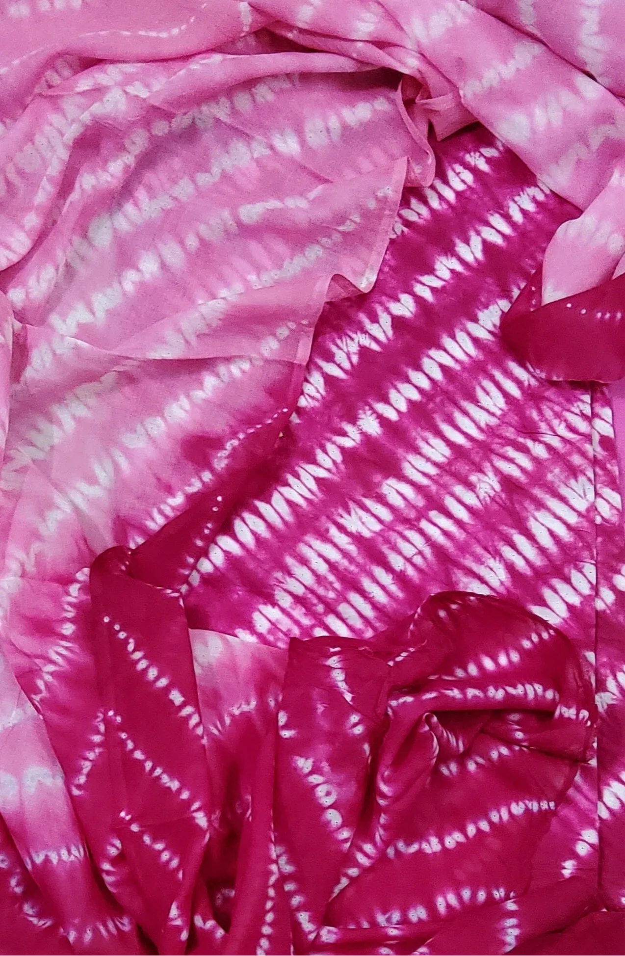 Tie and Dye Cotton Top Dupatta set
