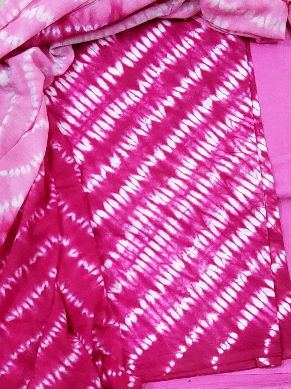 Tie and Dye Cotton Top Dupatta set