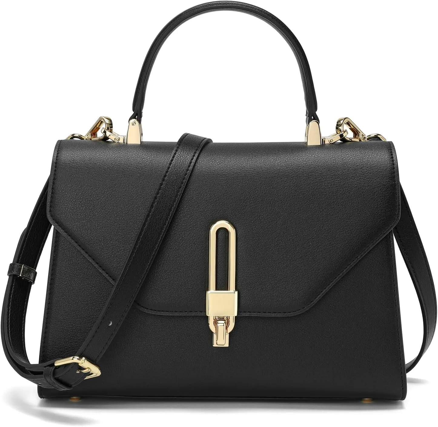 Top Handle Bag Fashion Leather Satchel Bag for Ladies, Zipper Pocket, MetalLeather tote bag for Women.