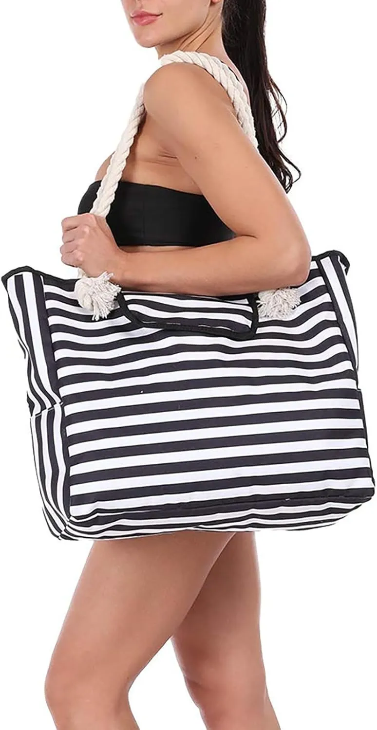 Tote Bag for Women Women's Foreign Trade Multifunctional Single Shoulder Canvas Shopping Bag Leisure Vacation