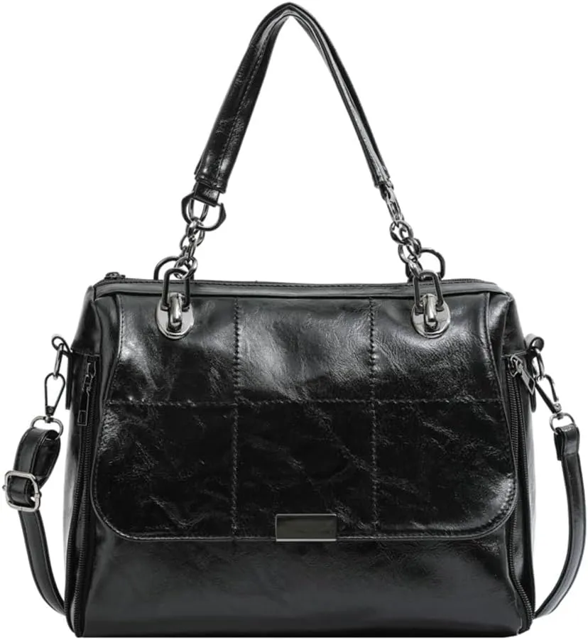 Vegan Leather Totes for Women Large Shouler Bag Fashion Crossbody Bag Purse Top Handle Satchel for Work Travel