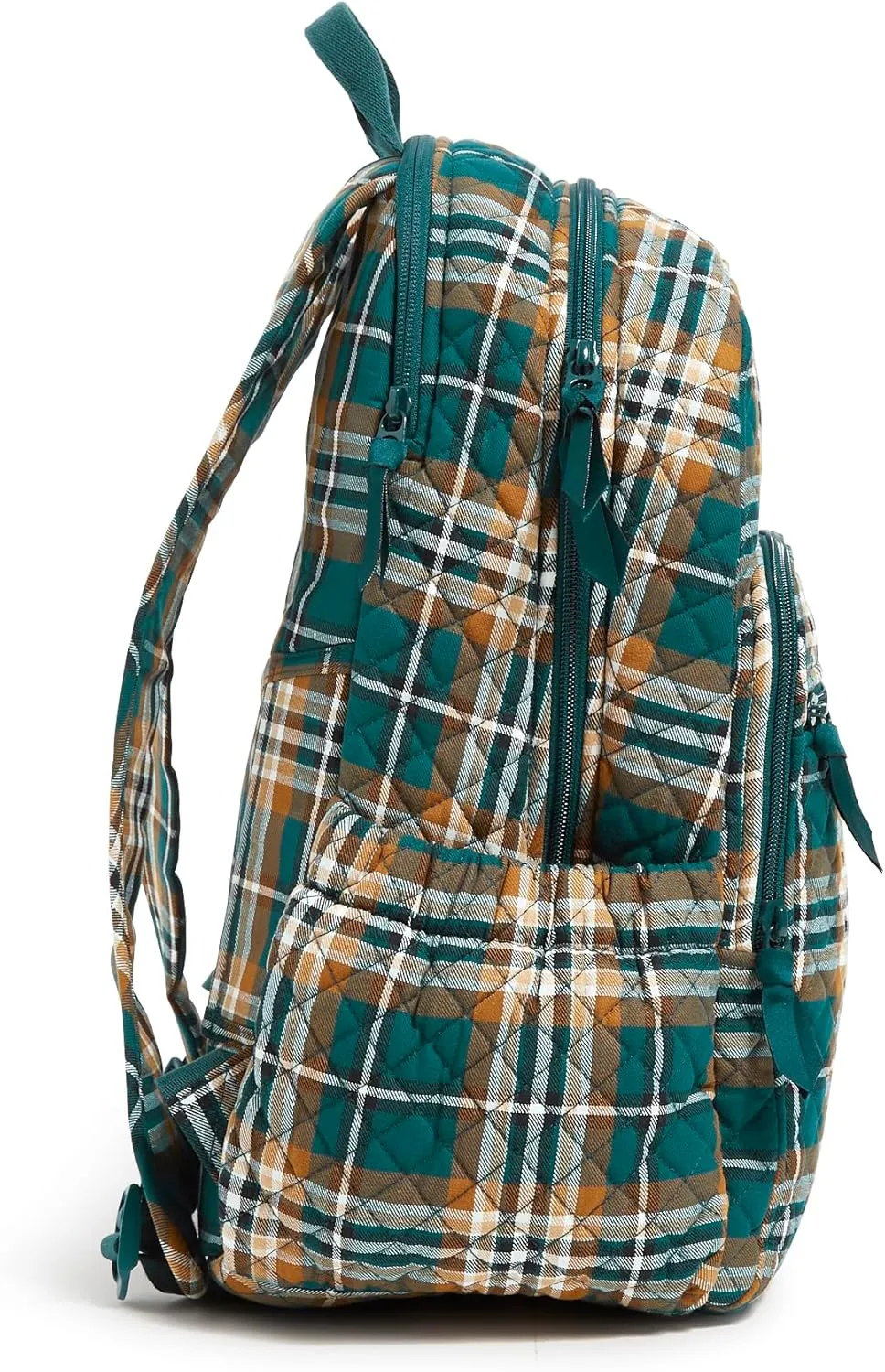 Vera Bradley Iconic Campus Backpack, Signature Cotton, Orchard Plaid