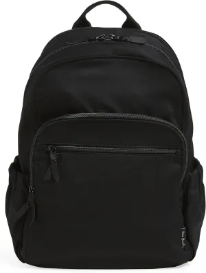 Vera Bradley Women's Cotton Campus Backpack, Black, One Size