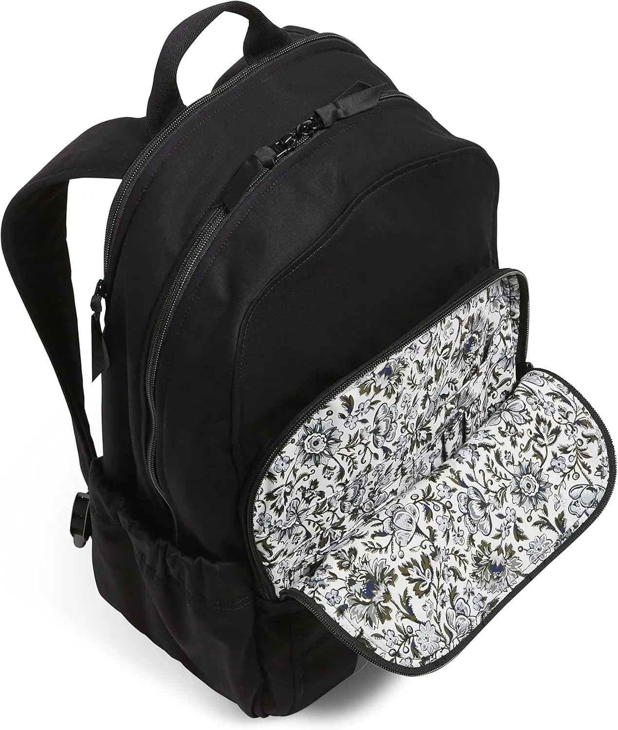 Vera Bradley Women's Cotton Campus Backpack, Black, One Size