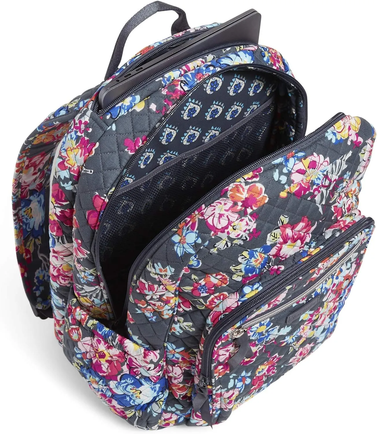 Vera Bradley Women's Cotton Campus Backpack, Pretty Posies, One Size