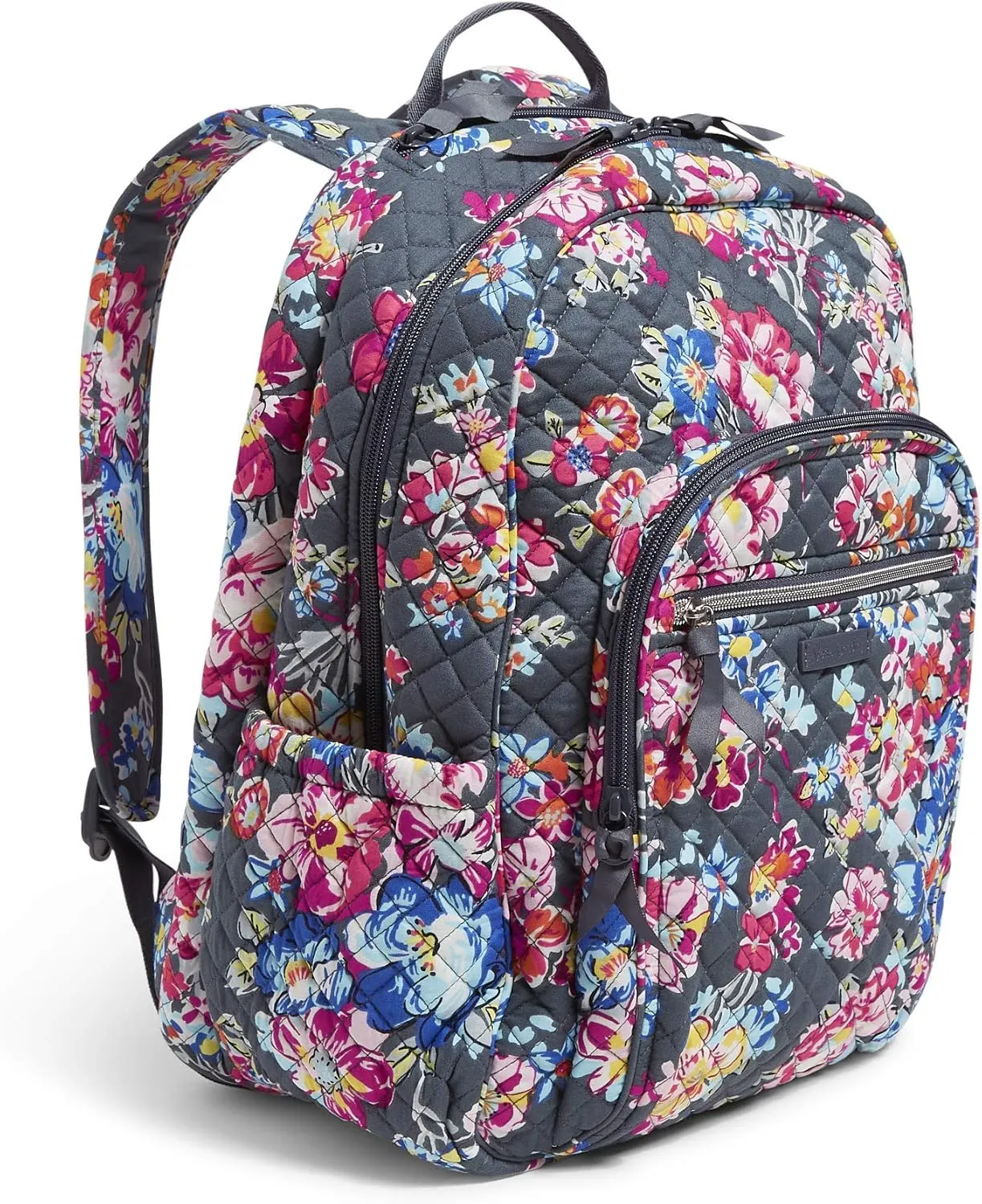 Vera Bradley Women's Cotton Campus Backpack, Pretty Posies, One Size