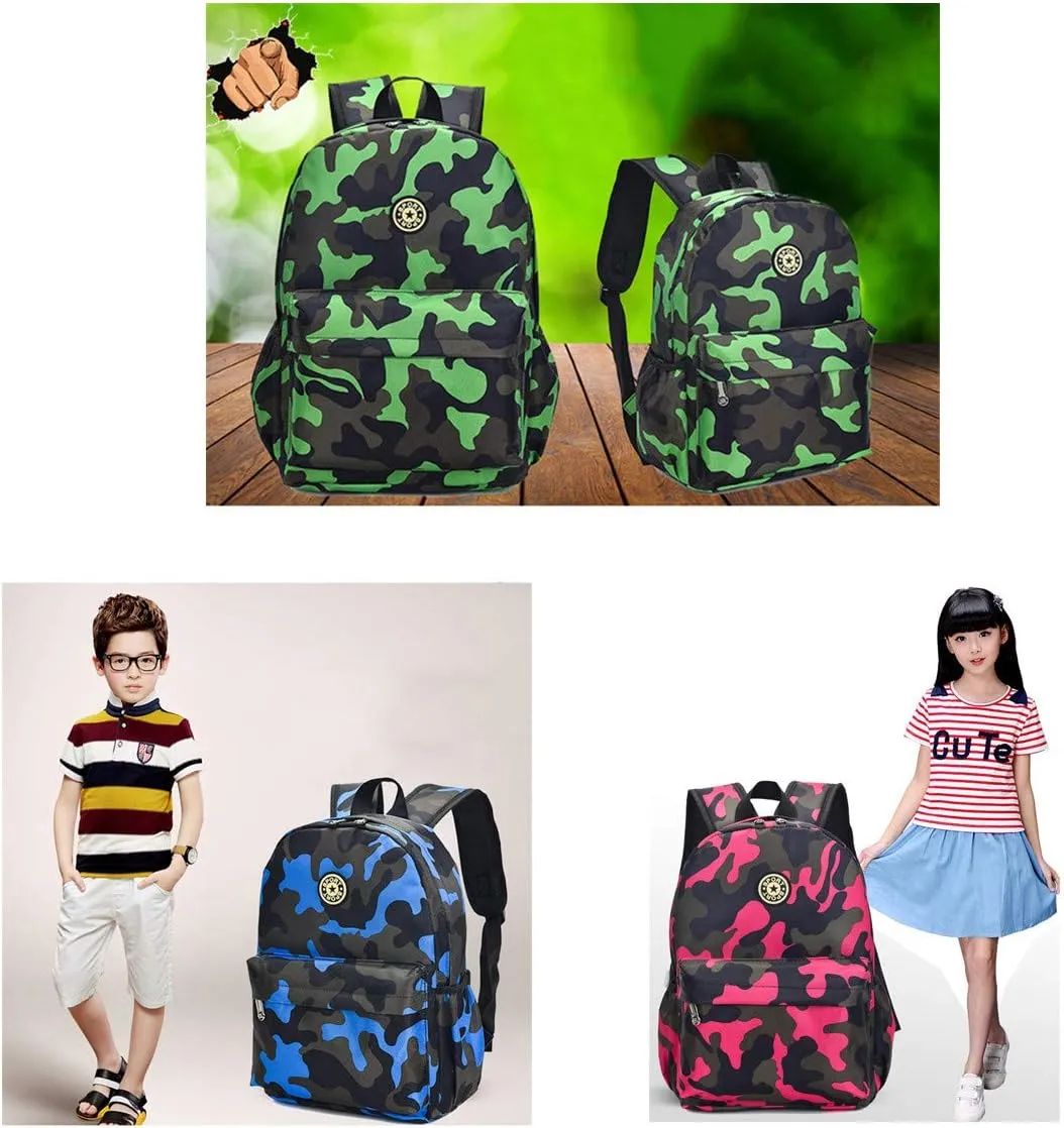 VIDOSCLA Camouflage Backpacks for Preschool Students Schoolbag Boys Bookbag for Kids