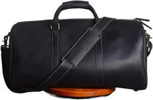 Vintage Men's Hand Luggage Bag Travel Bag Leather Large Capacity Single Shoulder Messenger For 15 Inch Laptop