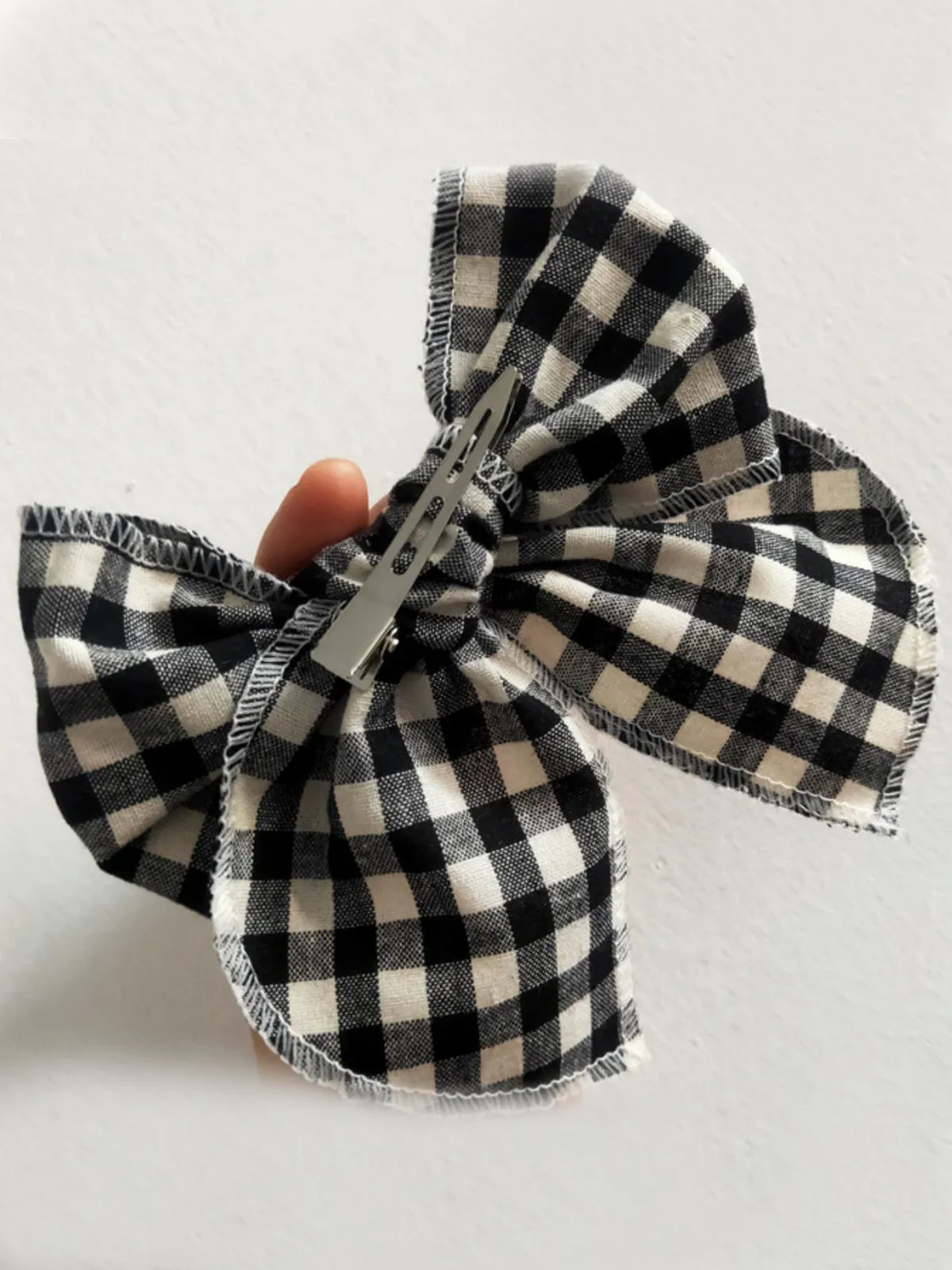 Vintage Stylin' Plaid Bow Hair Clip
