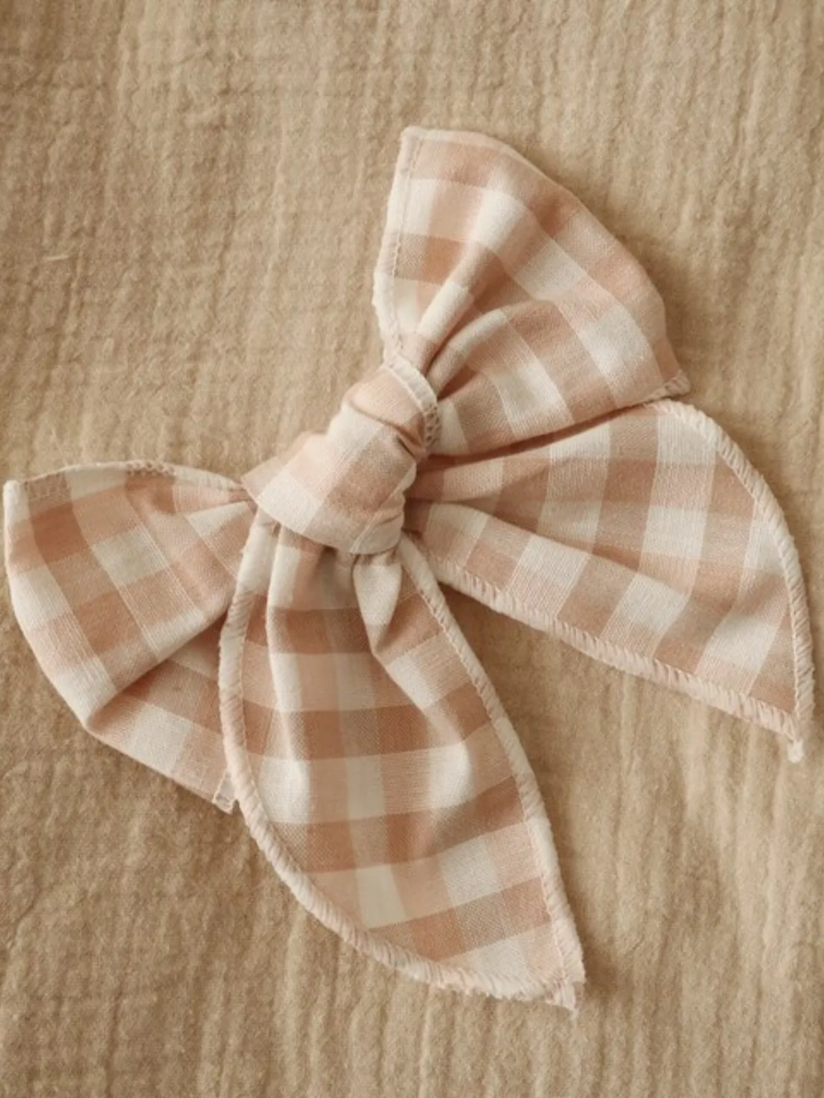 Vintage Stylin' Plaid Bow Hair Clip
