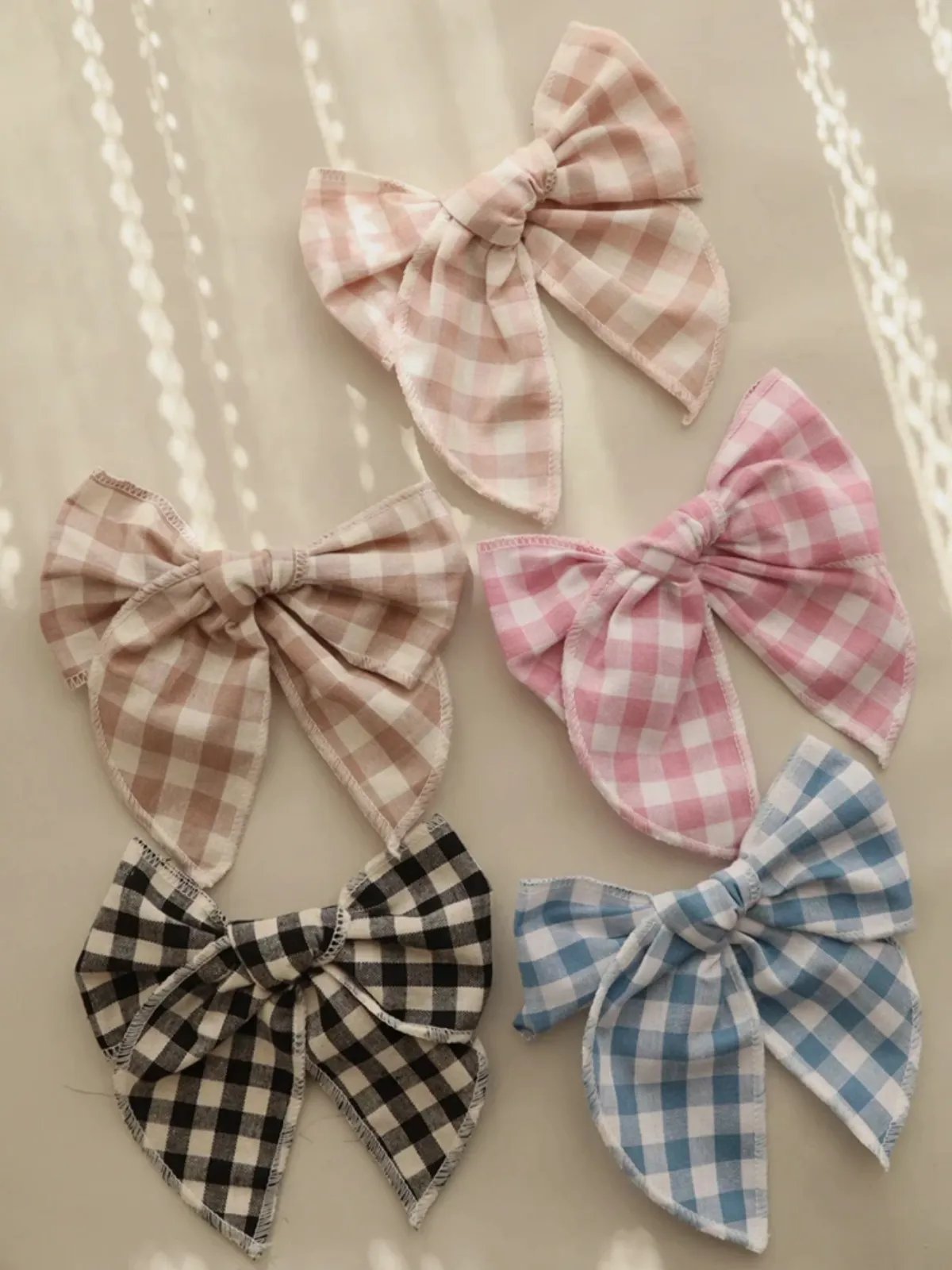 Vintage Stylin' Plaid Bow Hair Clip