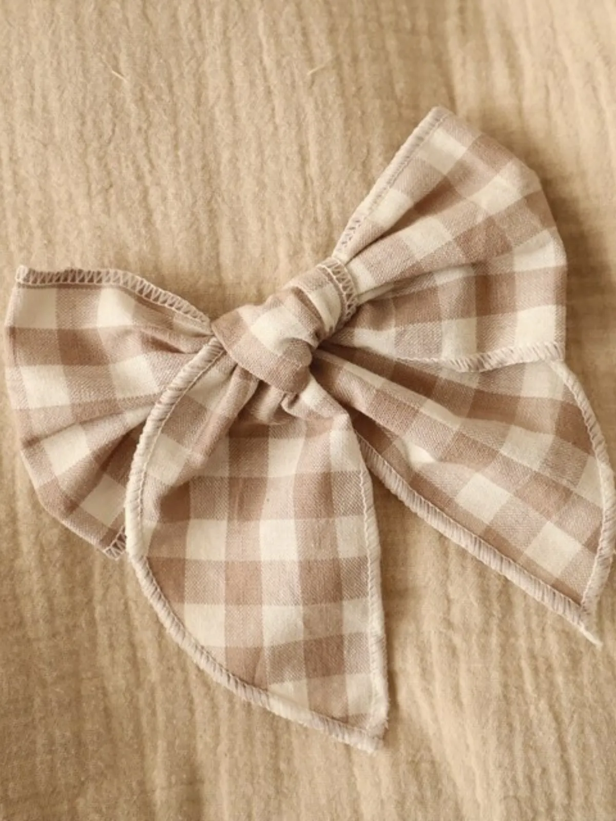 Vintage Stylin' Plaid Bow Hair Clip