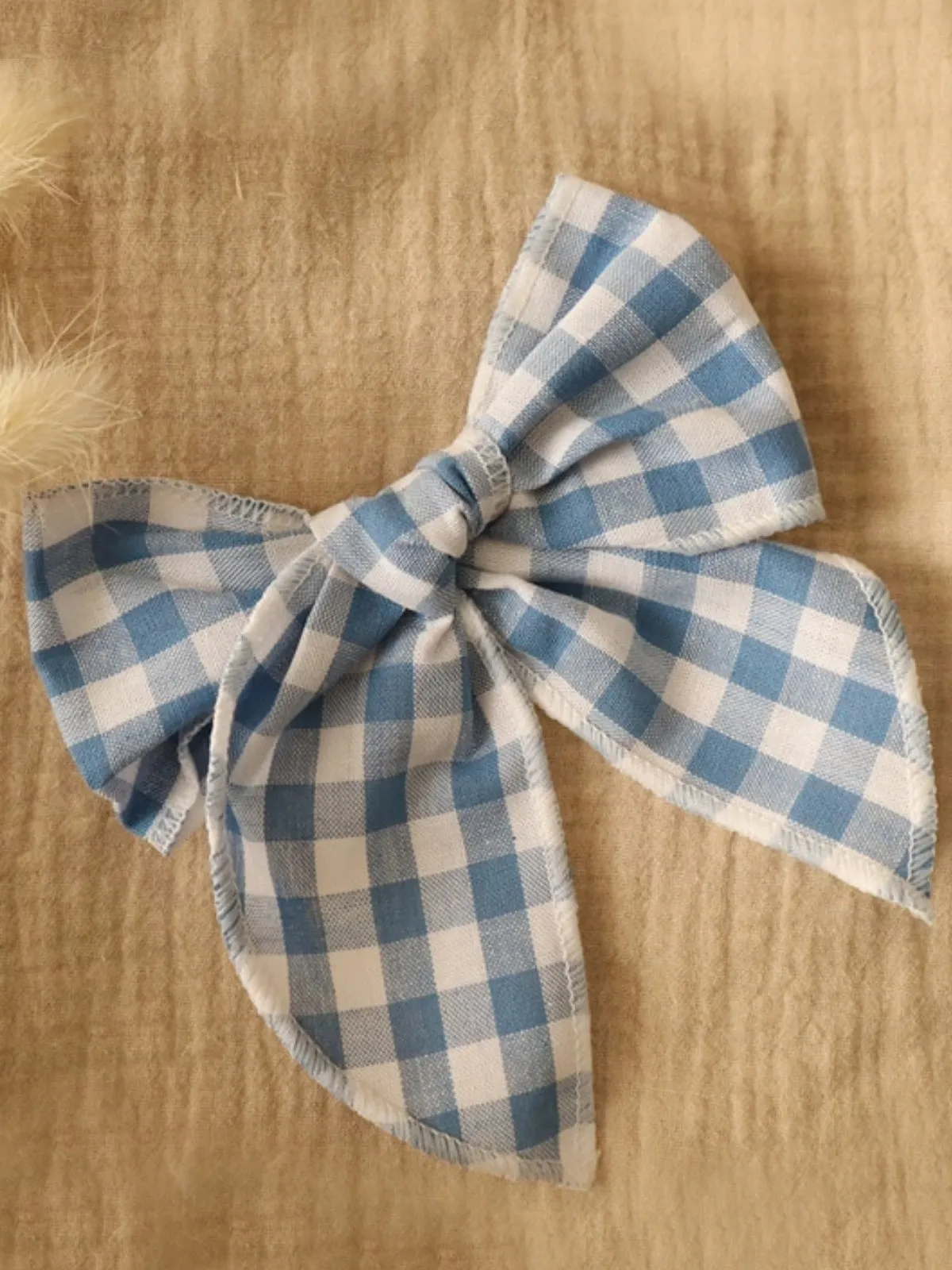 Vintage Stylin' Plaid Bow Hair Clip
