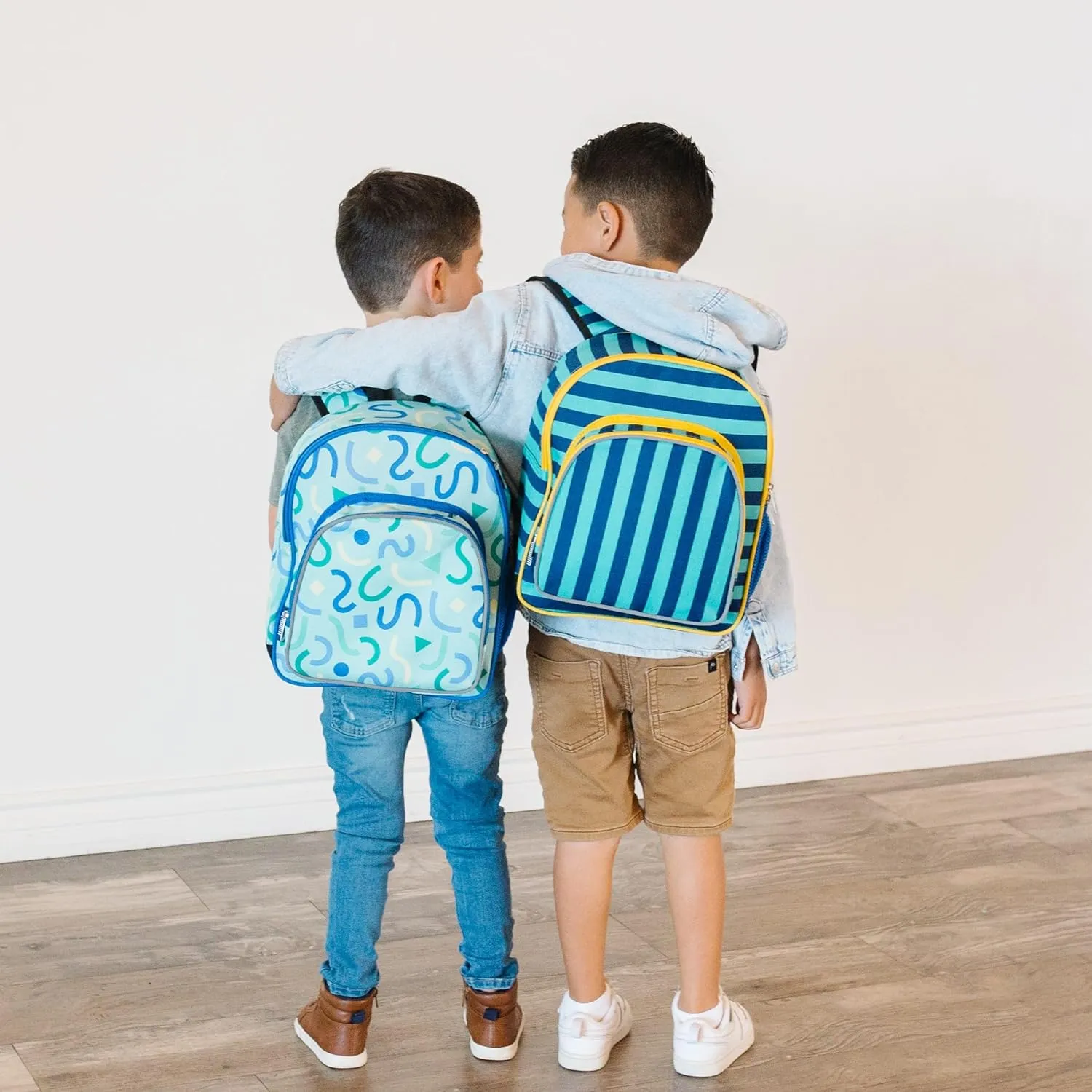 Wildkin 12-inch Kids Backpack  Padded, Adjustable, Ideal for Daycare & Travel (Confetti Blue)