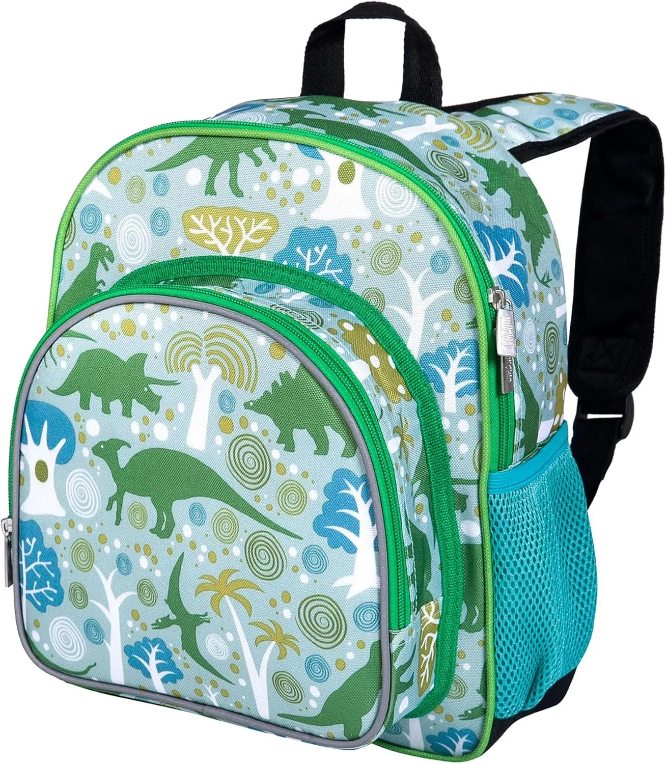 Wildkin 12-inch Kids Backpack  Padded, Adjustable, Ideal for Daycare & Travel - Dinomite Dinosaurs