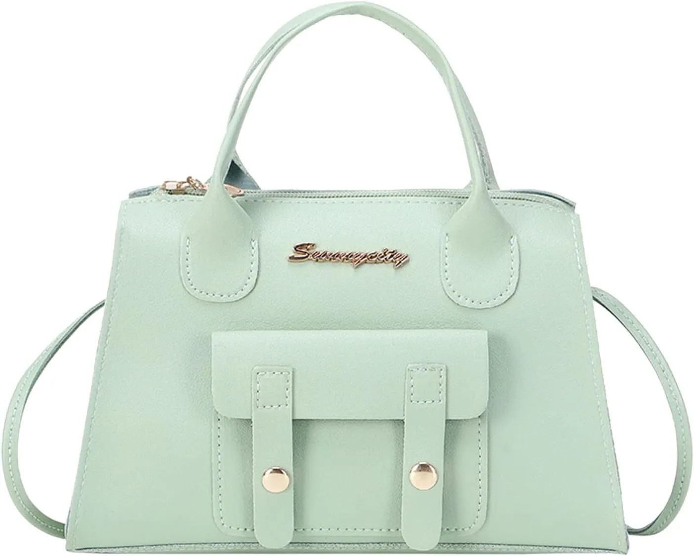 Women Messenger Bags Fashion New Pattern Solid Simple Handbag Shoulder Bag Purpose High Capacity (Green, One Size)