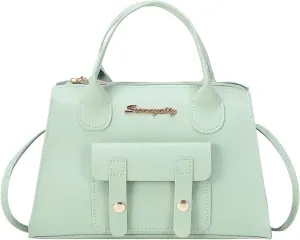 Women Messenger Bags Fashion New Pattern Solid Simple Handbag Shoulder Bag Purpose High Capacity (Green, One Size)