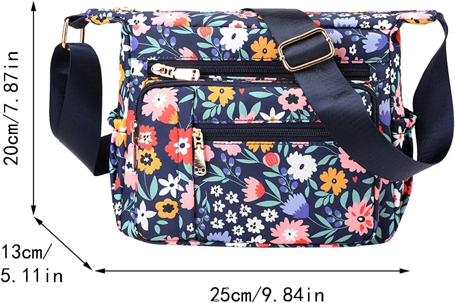 Women Shoulder Handbag Roomy Multiple Pockets Bags For Ladies Crossbody Purse Fashion Tote Top Handle (F, One Size)