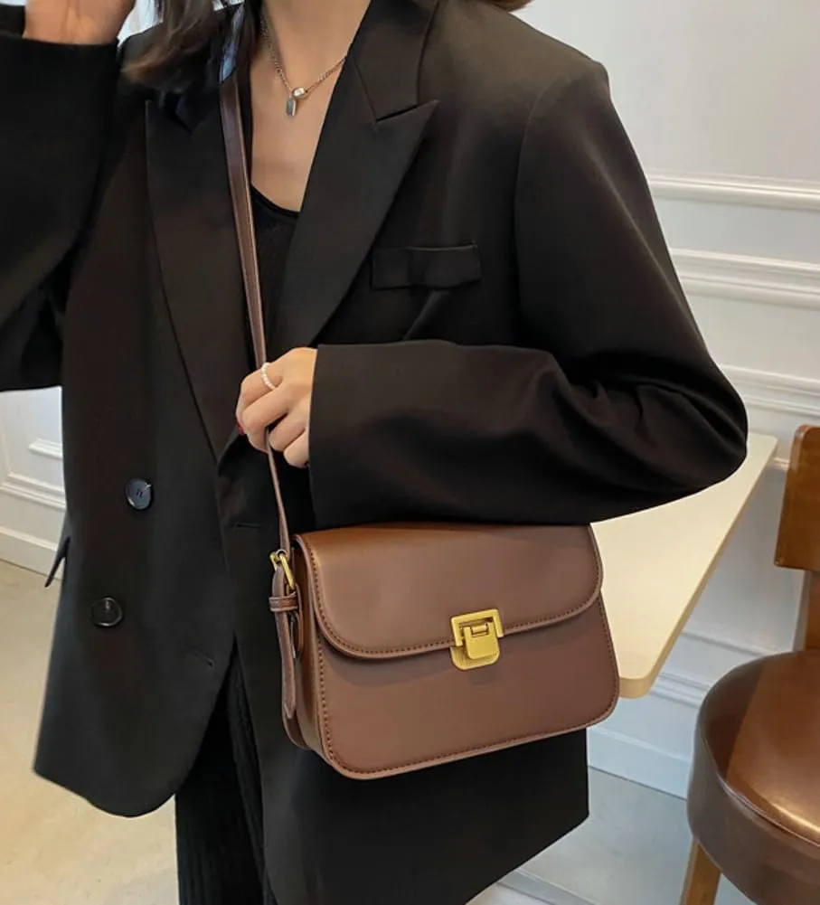 Women's Crossbody Bag PU Leather Shoulder Bag Hobo Handbag Purse Top Handle Satchels Small Totes