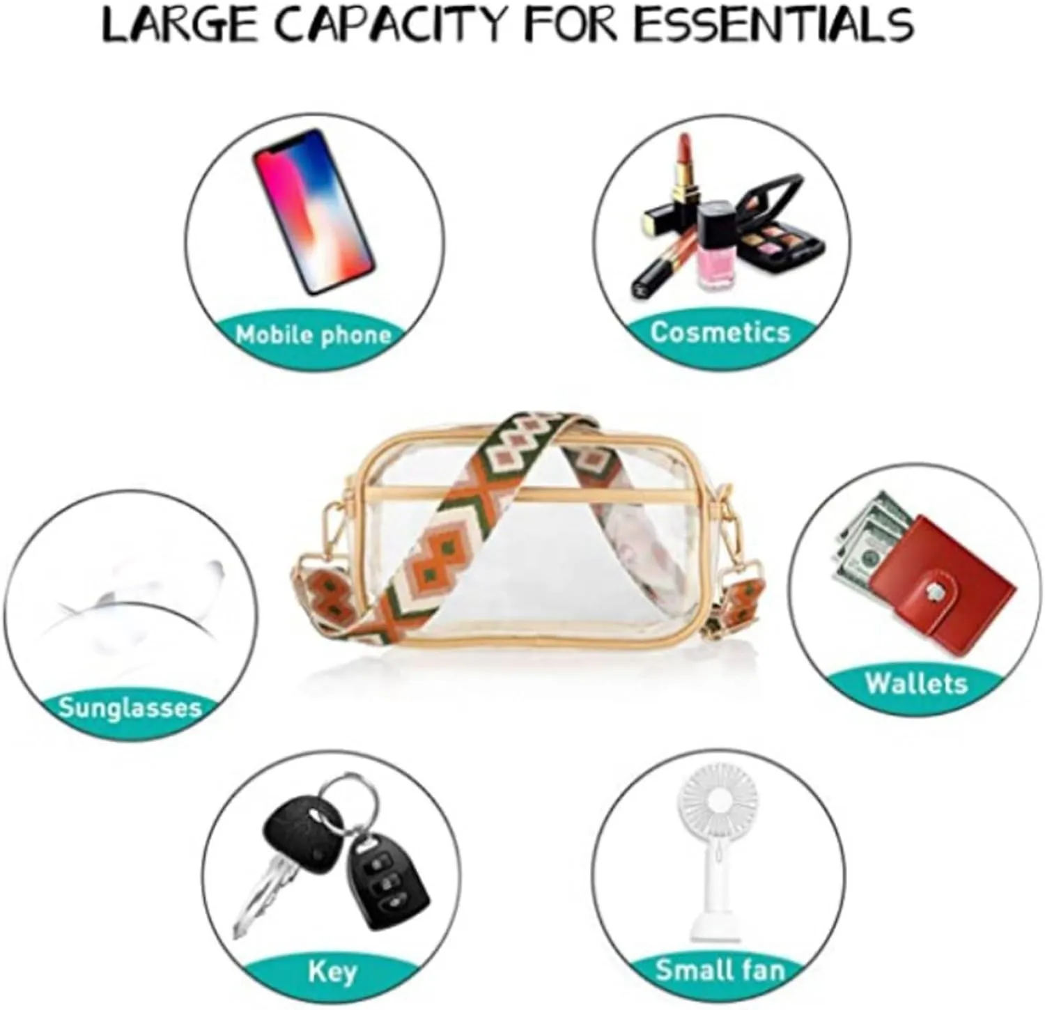 Womens Crossbody Leather Handbag Chest Bags Daypack Crossbody for Travel Sport Running Hiking Water Proof Bag