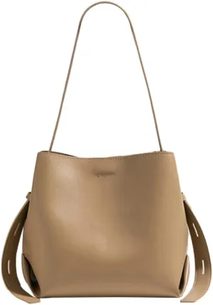 Women's Fashion Shoulder Bag PU Leather Crossbody Bag Large Bucket Totes Elegant Handbag Top Handle Purse