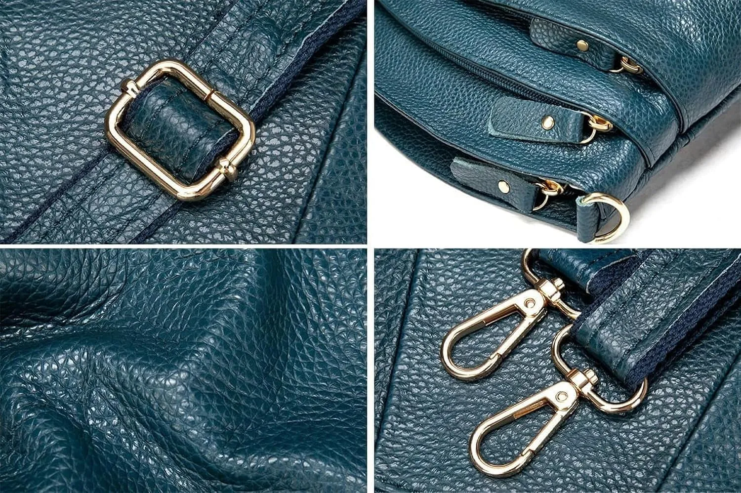 Women's Genuine Leather Handbags Hobo Bag Bucket Totes Fashion Shoulder Crossbody Bag Satchel Work Purse
