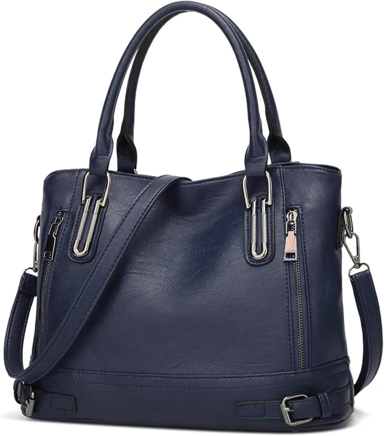 Womens Retro Leather Tote Casual Hobo Bag Purses Fashion Handbags Satchel Shoulder Crossbody Bags Messenger Bag Totes