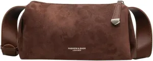 Women's Retro Shoulder Bag Totes Handbag Suede Bucket Underarm Purse Satchel Travel Winter Fall 2024