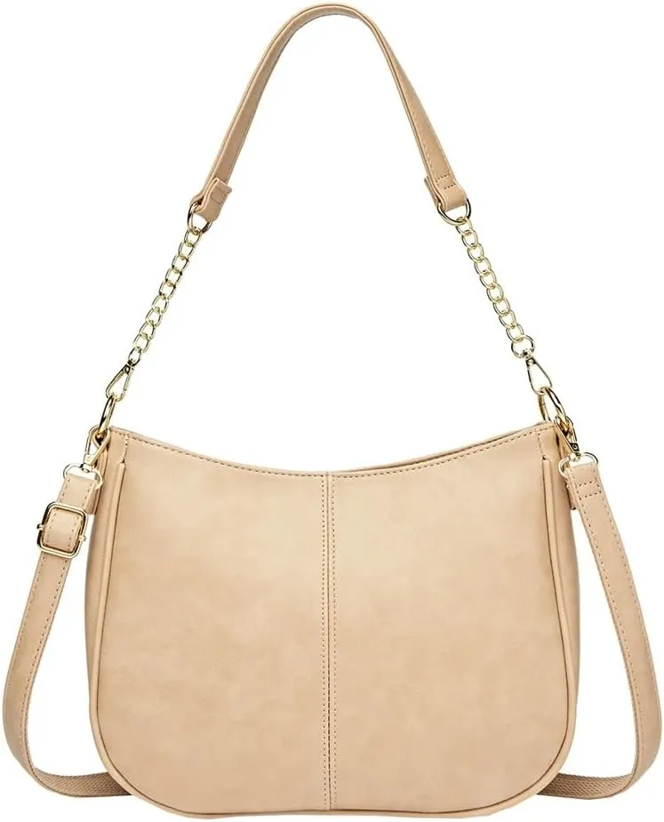 Women's Vegan Leather Shoulder Bag Fashion Crossbody Bag Wallet Totes Trendy Handbag Underarm Purse Satchel