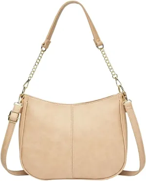 Women's Vegan Leather Shoulder Bag Fashion Crossbody Bag Wallet Totes Trendy Handbag Underarm Purse Satchel
